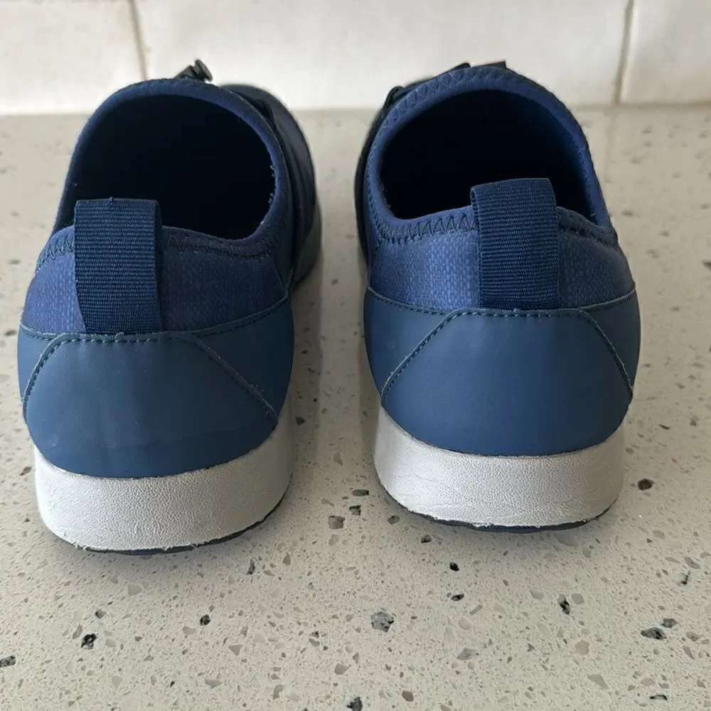 TRAQ by ALEGRIA Cynch Indigo Textile Comfortable Walking Shoes Men’s Size 41